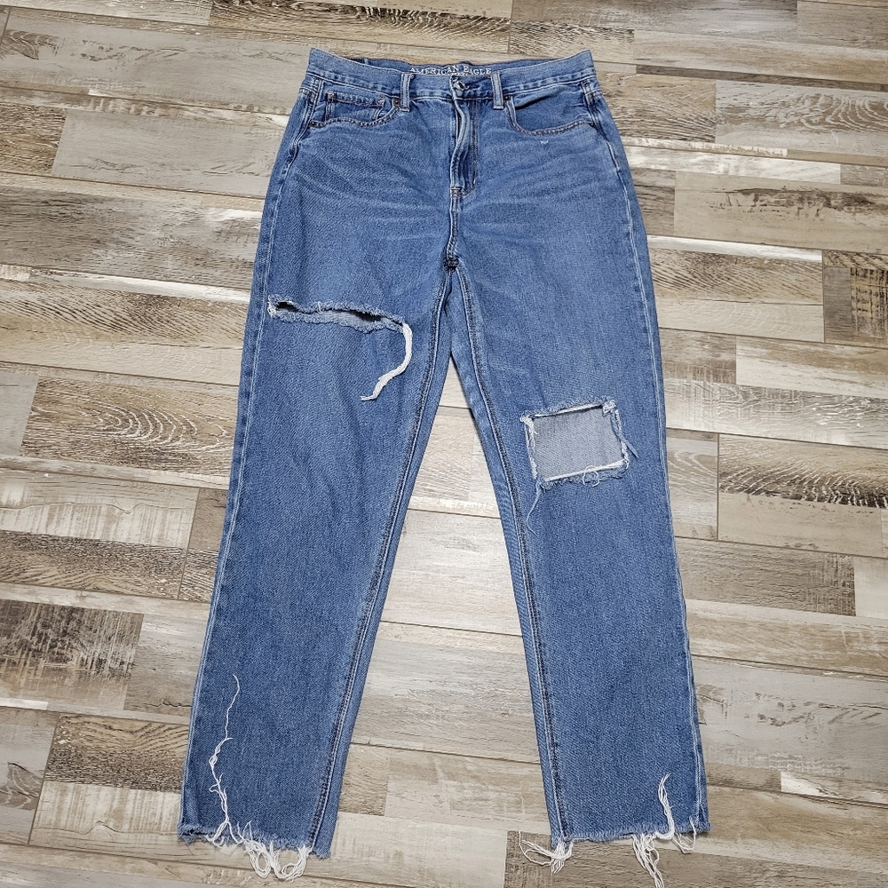 8 AE Ripped Mom Jean